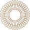 Ekena Millwork Cornelius Wood Fretwork Pierced Ceiling Medallion, Alder, 20"OD x 7 1/2"ID x 1/4"T CMWP20X0250CRAL - alternate 4